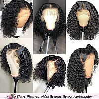 Legendhair Short Curly Bob Wigs 13X4 Hd Transparent Lace Front Human Hair Wigs Brazilian Virgin Kinky Curly Wigs For Black Women