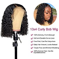 Legendhair Short Curly Bob Wigs 13X4 Hd Transparent Lace Front Human Hair Wigs Brazilian Virgin Kinky Curly Wigs For Black Women