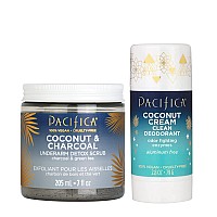 Pacifica Beauty Coconut And Charcoal Underarm Detox Scrub For Natural Deodorant Users Non Aluminum Safe For Sensitive Skin 10