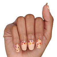 Good Impressions Color Street Nail Strips Floral Design On Beige Fdc290