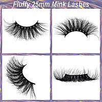 25Mm Mink Eyelashes Wholesale Ninglash 6 Pack False Eyelashes Dramatic Real Mink Eyelashes Thick Handmade Full Strip Lashes C