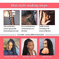 Xtrend 18 Inch Passion Twist Hair Water Wave Crochet Braiding Hair 2 Packs Synthetic Hair Extensions Crochet Braids Hair Ombre B