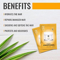 Gk Hair Global Keratin Deep Conditioner Masque Pack Of 2 067 Fl Oz20Ml Intense Hydrating Repair Treatment Mask For Dry Damag