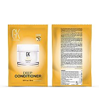 Gk Hair Global Keratin Deep Conditioner Masque Pack Of 2 067 Fl Oz20Ml Intense Hydrating Repair Treatment Mask For Dry Damag