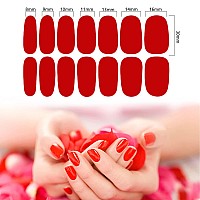 Silpecwee 224 Pieces 16 Sheets Nail Polish Strips Solid Color Adhesive Nail Polish Stickers Nail Wraps For Women Nail Art Decals