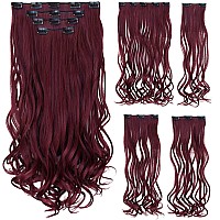 Burgundy Hair Extension,Clip Hair Extensions 18