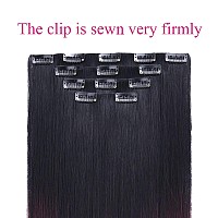 Clip Hair Extension, Black Hair Extensions 22