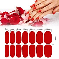 Silpecwee 224 Pieces 16 Sheets Nail Polish Stickers Full Nail Wraps Nail Polish Strips For Women Solid Color Nail Strips Self Ad