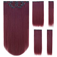 Burgundy Hair Extension,Clip Hair Extensions 22