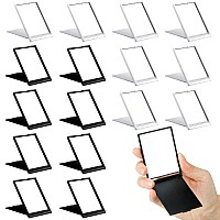 Queekay Home Mirror 16Pcs 2 X 3 X 02 Small Makeup Folding Mirror Portable Travel Mirror Compact Stand Up Mirror For Women