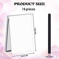 Queekay Home Mirror 16Pcs 2 X 3 X 02 Small Makeup Folding Mirror Portable Travel Mirror Compact Stand Up Mirror For Women