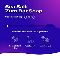 Zum Bar Goats Milk Soap Sea Salt 3 Oz 6 Pack