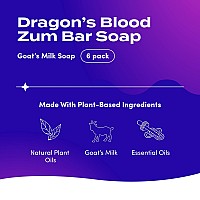 Zum Bar Goats Milk Soap Dragons Blood 3 Oz 6 Pack