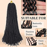 Passion Twist Hair 36 Inch 8Pcs Water Wave Passion Twist Crochet Hair Extensions Long Bohemian Hair Braiding Passion Twist Brai