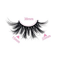 25Mm Mink Eyelashes Wholesale Ninglash 10 Pack False Eyelashes Dramatic Real Mink Eyelashes Thick Handmade Full Strip Lashes