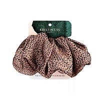 Kristin Ess The Oversized Satin Scrunchie Cheetah Pack1