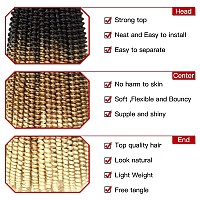 Xtrend 12 Inch 2 Packs Spring Twist Hair For Butterfly Faux Locks Crochet Braiding Hair Synthetic Fluffy Hair Extension For Wome