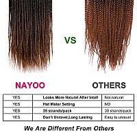 Nayoo Senegalese Twist Crochet Hair 8 Packs 18 Inch Crochet Hair For Black Women 35 Strandspack Small Twist Crochet Hair Hot