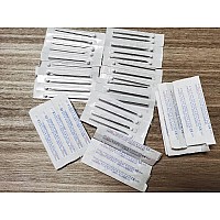 50PCS Mixed Body Piercing Needles, 12G 14G 16G 18G 20G Stainless Steel Sterile Disposable Ear Nose Navel Nipple Lip Piercing Needles