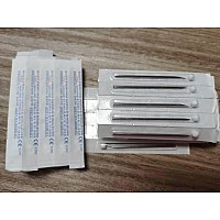 50PCS Mixed Body Piercing Needles, 12G 14G 16G 18G 20G Stainless Steel Sterile Disposable Ear Nose Navel Nipple Lip Piercing Needles