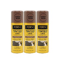 Tinted Lace Aerosol Spray 3Pack Darkest Brown 27 Oz 80 Ml Quick Dry No Residue Even Application Matching Skin Tone For