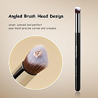 Angled Concealer Brush Eigshow Concealer Brush Under Eye For Covering Sun Spots Acne Blemishes Small Concealer Brush Perfect