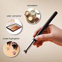 Angled Concealer Brush Eigshow Concealer Brush Under Eye For Covering Sun Spots Acne Blemishes Small Concealer Brush Perfect