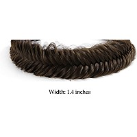 Toecwegr Braid Headband 9 Strands Fluffy Elastic Wide Fishtail Hair Braid Braided Headband Ladies Beauty Accessory Headband Cha