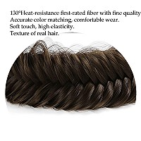 Toecwegr Braid Headband 9 Strands Fluffy Elastic Wide Fishtail Hair Braid Braided Headband Ladies Beauty Accessory Headband Cha