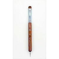 Spontaneous Beauty Premium Kolinsky French Brush Size 16 With Dotting Tool Wood Handle