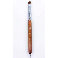 Spontaneous Beauty Premium Kolinsky French Brush Size 10 With Dotting Tool Wood Handle