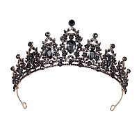 Kamirola Queen Crown And Tiara Princess Crown For Women And Girls Crystal Headbands For Bridal Gothic Halloween Costumes For