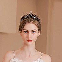 Kamirola Queen Crown And Tiara Princess Crown For Women And Girls Crystal Headbands For Bridal Gothic Halloween Costumes For