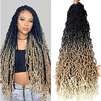 Soku Majesty Twist Crochet Hair 26 5 Packs Pre Twisted Passion Twist Crochet Hair Ombre Blonde Senegalese Twist Synthetic Bra