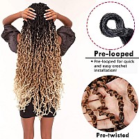 Soku Majesty Twist Crochet Hair 26 5 Packs Pre Twisted Passion Twist Crochet Hair Ombre Blonde Senegalese Twist Synthetic Bra