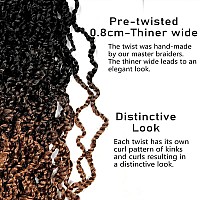 Soku Majesty Twist Crochet Hair 26 5 Packs Pre Twisted Passion Twist Crochet Hair Ombre Blonde Senegalese Twist Synthetic Bra