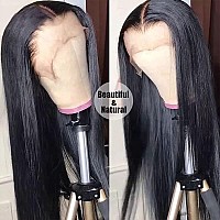 Sdamey 360 Lace Frontal Wig Pre Plucked With Baby Hair Lace Front Wigs Human Hair Straight Human Hair Wigs Natural Hairline For