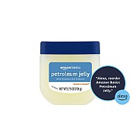 Amazon Basics Petroleum Jelly White Petrolatum Skin Protectant Unscented 375 Ounce 1Pack Previously Solimo