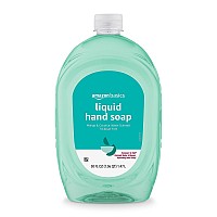 Amazon Basics Liquid Hand Soap Refill Mango Coconut Water Scent Triclosanfree 50 Fl Oz Pack Of 2