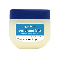 Amazon Basics Petroleum Jelly White Petrolatum Skin Protectant Unscented 75 Ounce Pack Of 1