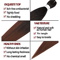 Prestretched Braiding Hair Extension Professional Kanekalon Braiding Hair 12 Inch 8 Packs Hair Extensions For Braids Ombre Natu