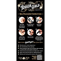 Tough Girls 20 Exquisite Gel Nail Polish Strips Wapplication Accessories No Uvled Lamp Required Steel Blue