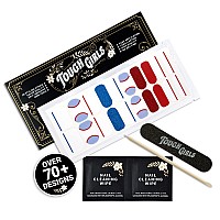 Tough Girls Nail Polish Strips 20 Stylish Strips Brighter Thicker Tougher Includes Cuticle Stick Nail File Nail Wi