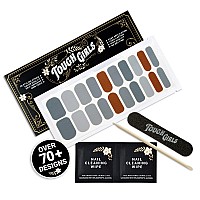 Tough Girls Nail Polish Strips 20 Stylish Strips Brighter Thicker Tougher Includes Cuticle Stick Nail File Nail Wi