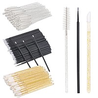 300 Pcs Eyelash Extension Supplies Kit Disposable Micro Swab Brush Match Eyebrow Spoolie Lip Brush Mascara Wand Applicator Masca