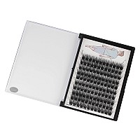 Dedila Large Tray-Grafted Wide Stem Individual False Eyelashes Thick Base 120 Clusters D Curl Natural Long Volume Eye Lashes Extensions Dramatic Look 8-20mm Available (20mm)