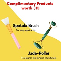 Lemon Jelly Face Mask For Facials 23 Oz Jar With Free Jade Roller Spatula Diy Professional Hydrojelly Masks Vajacial J