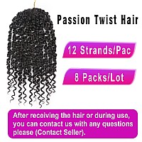 Passion Twist Crochet Hair 30 Inch 8 Packs Crochet Hair Passion Twist Hair Pretwisted Long Passion Twist Crochet Braids Passion