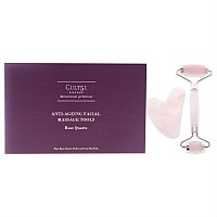 CULT51 Rose Quartz Anti-Ageing Facial Massage Tools - 2 Pc