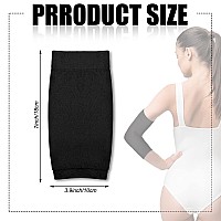 2 Pairs Full Forearm Tattoo Cover Up Compression Sleeves Band Concealer Support Uv Arm Sleeves For Women Men Black Nude71 X